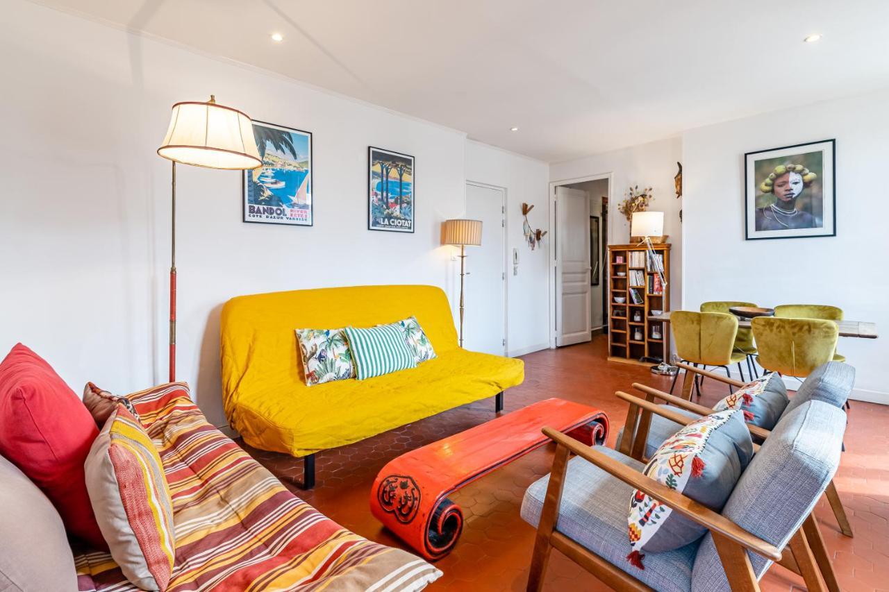 Balcon Filant, Vue 180, Store, Netflix, Clim ,Ascenseur, T2, Acces Avec Code Marselha Exterior foto