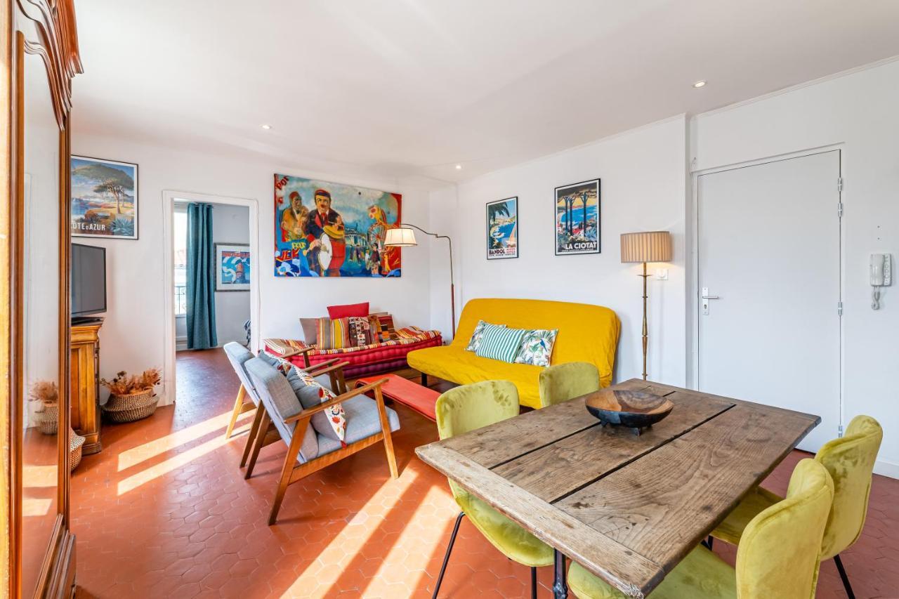 Balcon Filant, Vue 180, Store, Netflix, Clim ,Ascenseur, T2, Acces Avec Code Marselha Exterior foto